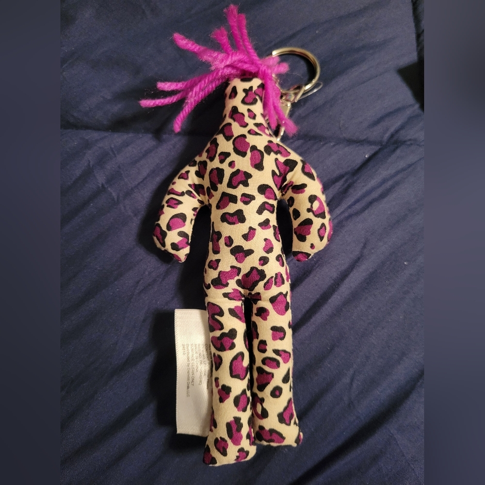 Leopard Print Dammit Doll Keychain - Picture 3 of 4